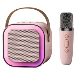 Funk K12 Mini Karaoke Bluetooth Microphone with RGB Lights Speaker ...