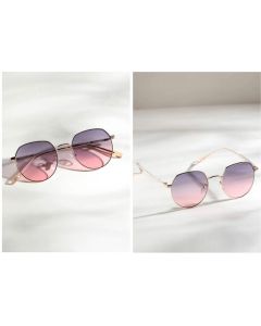 CostaRica Pink Girls Stylish Round Sunglasses 