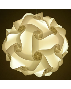 Diwali Puzzle Ball Decorative Lamp Kandil for Diwali Home Balcony Decoration (White)