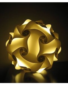Diwali Puzzle Ball Decorative Lamp Kandil for Diwali Home Balcony Decoration (Yellow)