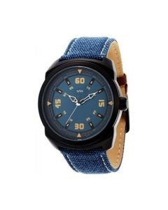 sylys Trendy Analog Black Dial Blue Leather Strap  Men Watch  With 1 Year Warranty