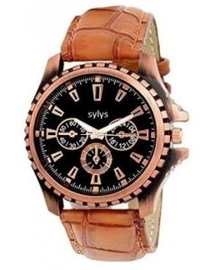 sylys Trendy Analog Golden Dial Men's Watch i-MTRIX With 1 Year Warranty