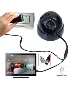 CCTV 24 IR Night Vision Motion Detection Dome Camera TV Out DVR with Memory Card Slot Recording USB