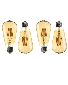 Vintage Tungsten Filament Antique Glass Bulb 40-Watts E27 LED Yellow Decorative For Home , Living Room, Hall, Balcony, Restaurant Pack Of 1