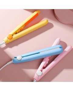 Portable mini hair straightener With Ceramic Plate, ON/OFF button Electronic Hair Straightener
