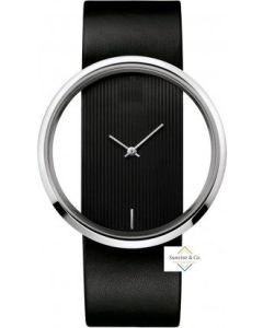 V  Special Edition Black Starp Analogue Silver Dial Women's & Girl's Watch- T-02