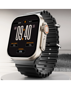 boAt Wave Genesis Smart watch With 1.96'' HD Display, BT Calling, Functional Crown & Metal Body