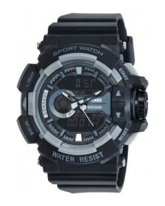 Skmei 1117 Black Analog-Digital Black Grey Dial Men's watch 