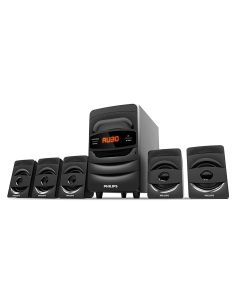 PHILIPS 5.1 Channel 40W Home Theater Bluetooth Speaker With FM, USB, Real Surround SPA5128B