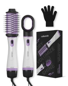Caresmith Bloom 2-1 Hair Volumizer Straightener Brush + Hair Dryer With Ceramic Coating, 1200 W Powerful Motor 
