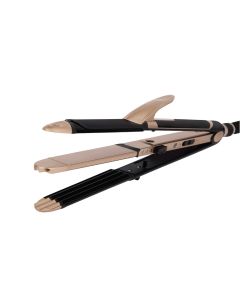 Vega 3 in 1 Hair Styler, Hair Straightener, Curler & Crimper, VHSCC-01
