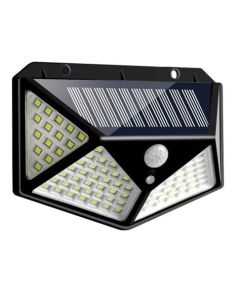E-Made 100 LED Solar Outdoor Emergency Solar Lights with 5.5V Panel, Motion Sensor for Home and Garden Pack of 1