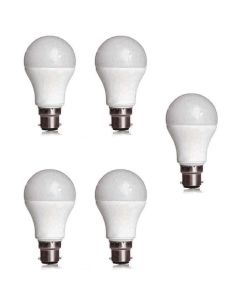 Simbha 9W B22 LED Bulb White Pack of 5