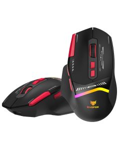 EvoFox Blaze 2 Wireless Gaming Mouse With 12,800 DPI, 8 Programmable Buttons, Tri-Mode Rechargeable