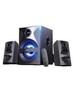 F&D F380X 108 Watt Wireless Bluetooth home Theater with Subwoofer LED, Remote, NFC, Digital FM & USB , SD Card