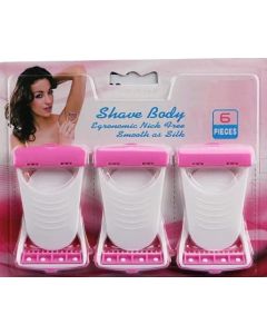 Nebula Mini Hair Razors Set of 6 Mini shaver Remover For Threading Face for ladies Cheeks Facial Eyebrow legs arms shaving blades Make up Women Girls