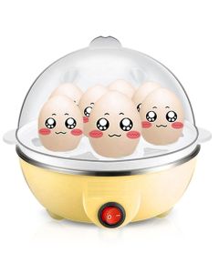 Money Plus MP Egg Boiler Electric Automatic Off 7 Egg Poacher for Steaming - (Multicolour)