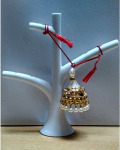 kaira Bhaiya Bhabhi Golden Designer Rakhi With KumKum Chawal RK05