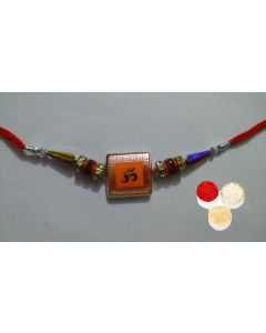 kaira Red Thread Rakhi With KumKum Chawal Rk-048