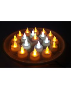 Virat Mix Color Led Diya Thali Lights Diya/Deep/Deepak For Pooja/Puja/Mandir Diwali Decoration in Plastic Body in With 3 Months Warranty (Default)