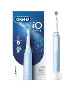 Oral-B iO3 Ultimate Electric Toothbrush With 3 Smart Modes, Pressure Sensor,2 Year Warranty by Oral B, IPX7 Waterproof, Round Brush Head 