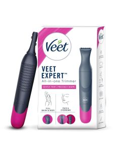 Veet Expert All-in-One Trimmer For Women | Full Body, Bikini, Face & Eyebrow Grooming