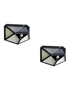 E-Made 100 LED High Bright Outdoor Emergency Solar Lights with Motion Sensor for Home and Garden Pack of 1