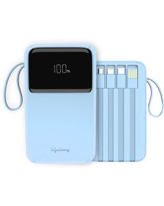Lifelong 10000 mAh Compact Pocket Size Power Bank with 22.5 W output, Fast Charging