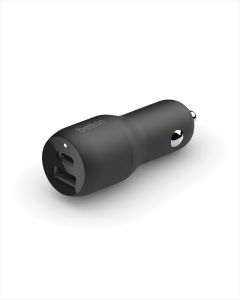 Belkin 37W Dual Port USB-C, Type-C Fast Charge Car Charger Adapter