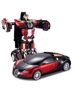 Nord Battery Operated Converting Car to Robot, Robot to Car with Light and Sound for Kids Indoor and Outdoor 3 Year, Pack of 1, Multicolor