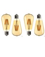 Vintage Tungsten Filament Antique Glass Bulb 40-Watts E27 LED Yellow Decorative For Home , Living Room, Hall, Balcony, Restaurant Pack Of 1