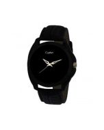 Cypher Black Strap Casual  Analogue Black Dial Men's Watch 201 