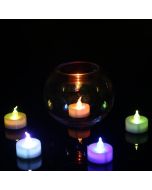 Virat Flameless 6 MultiColor auto changing LED Tealights Birthday/ Festival / Anniversary / All purpose (batteries included) (Pack of 6) High Quality Long Lasting