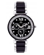 IIK Collection Black Chain Analog Black Silver Dial Women's Watch