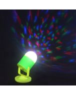 Virat LED Full Color 360 degree Rotating Crystal Lamp Bulb For Party Diwali New Year Dance and Disco with Stand  