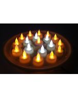 Virat Mix Color Led Diya Thali Lights Diya/Deep/Deepak For Pooja/Puja/Mandir Diwali Decoration in Plastic Body in With 3 Months Warranty (Default)