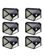 E-Made 100 LED High Bright Outdoor Emergency Solar Lights with Motion Sensor for Home and Garden Pack of 1