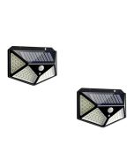 E-Made 100 LED High Bright Outdoor Emergency Solar Lights with Motion Sensor for Home and Garden Pack of 1