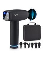 Lifelong Gun Massager LLGM09 With 6 Heads, 30 Speed Levels for Full Body Pain Relief 