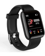 D13 Smart Watch with Fitness tracker Smartwatch  (Black Strap, Free Size)