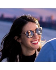 CostaRica Brown Ladies rectangular Sunglasses 