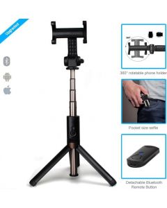 Crypto Bluetooth Selfie Stick Black 2 in 1 Selfie Stick and Monopod