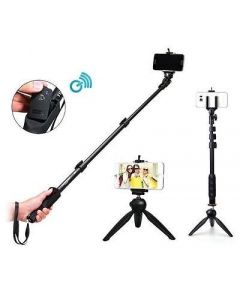 Crypto 2 In 1 Adjustable Selfie Stick Monopod And Mini Tripod