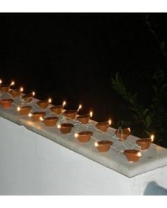 Virat Electric Golden Diya Deepak White Rice Light Lamp For Pooja/Puja/Mandir/Home Decoration for Festivals Diwali/Christmas Home Decoration Light , Diwali Light