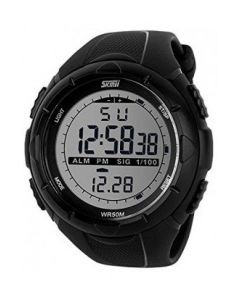 Skmei 1122 Black Analog Digital Black Round Dial Boys Watch - 