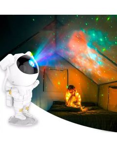 Nebula Space Astronaut Galaxy Night Light Projector for Bedroom with Remote Control and Timer