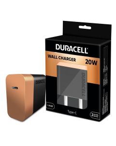 Duracell 20 Watts Fast Type C Charger Compatible with iPhone, iPad, Samsung, Note, Redmi, Mi, Oneplus, Oppo, Pixel