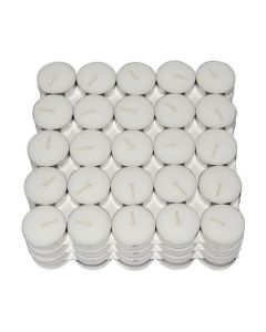 Virat Trades Wax Tea Light Candle (White, Set of 100, 3 Hours Burn Time) VK94