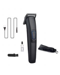 HTC AT-522 Professional Rechargeable Mens Hair Trimmer and Beard Black 
