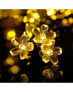 Magma 25 Silicon Flower LED Festival 4 Meter Lights Indoor Outdoor Home Decoration Series for Diwali, Christmas, Wedding, Party, Home